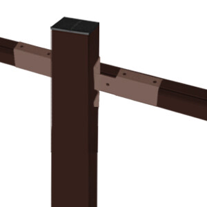 Столбы заборные и комплектующие