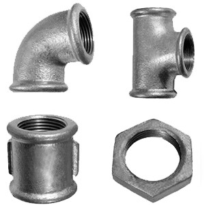 Резьбовые оцинкованные фитинги